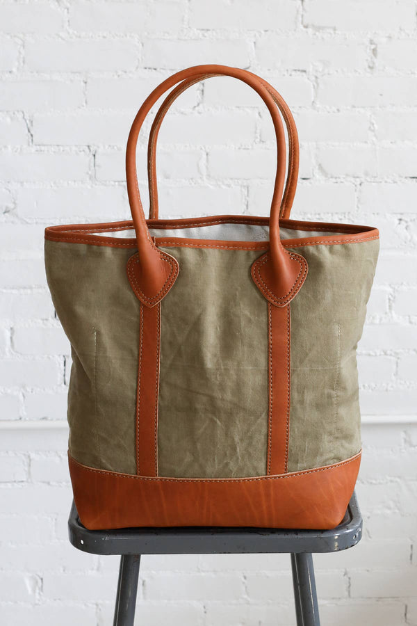 1940's Era Salvaged Canvas Tote Bag