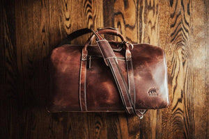 30L Weekender Duffel: Antique Brown