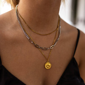 3 Little Birds Necklace: Gold