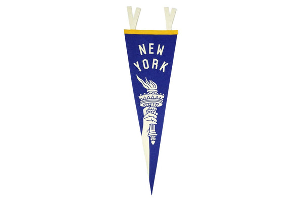 New York Torch Pennant • United By Blue x True Hand Society x Oxford Pennant Original