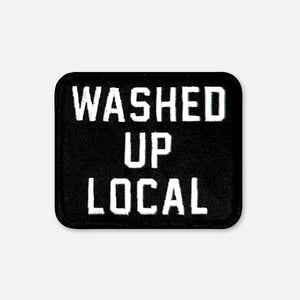 SMALL SIZE WASHED UP LOCAL PATCH: Black