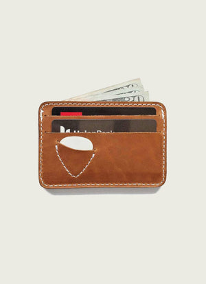 Leather ID Picker's Wallet: Tan