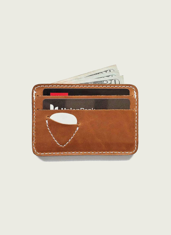 Leather ID Picker's Wallet: Tan
