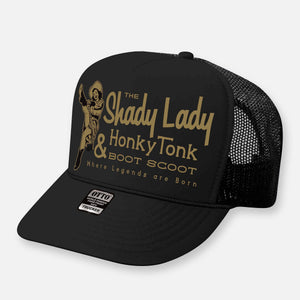 THE SHADY LADY HONKY TONK HATS: Black-Gold
