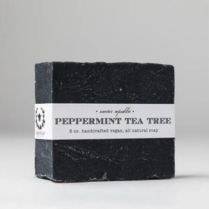 Peppermint Tea Tree Bath Soap | detox vegan natural handmade