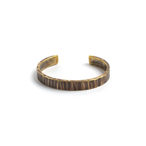 Bessemer Cuff: Brass / Work Patina / Large
