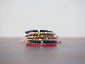 Men's Braided Bracelet | Rope Bracelet | Silver Bracelet | : Olive Gren