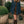 Striped Indigo Barn Jacket w/ Corduroy Collar - Indigo Denim