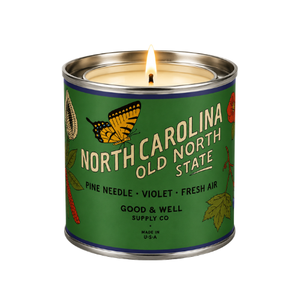 North Carolina State Soy Candle : 1/2 Pint / Cotton Wick
