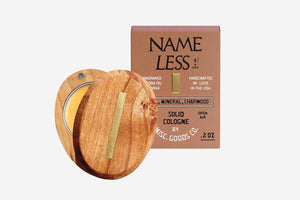 Nameless Earth Solid Cologne – Mineral, Smoke & Fig