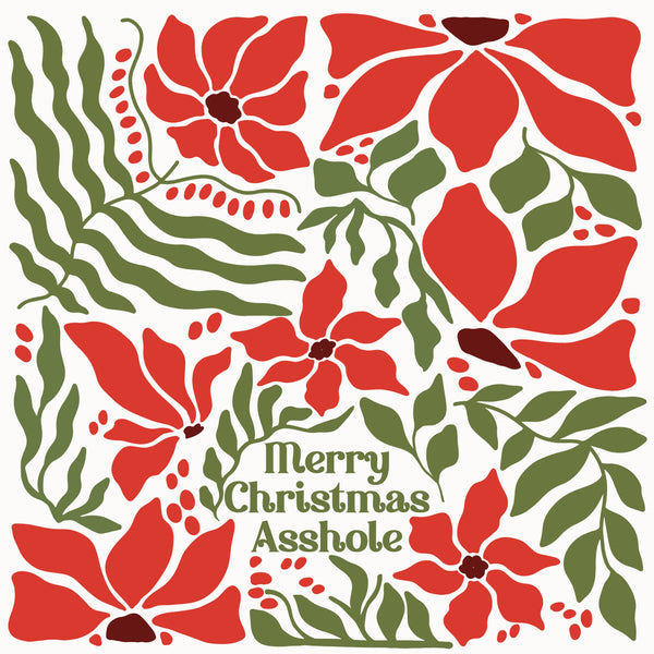 Merry Christmas Asshole Kitchen Towel