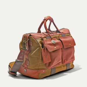 Canvas & Leather Duffle Bag