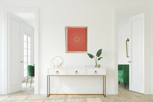 Golden Sunburst: 16x20 inch