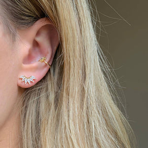 FAN GIRL | crystal stud earrings