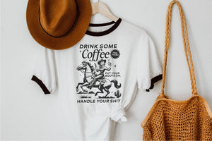 Handle Your Shit Ringer Tee