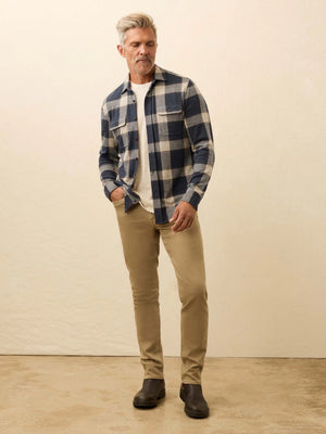 Legend Sweater Shirt : Navy Cloud Plaid