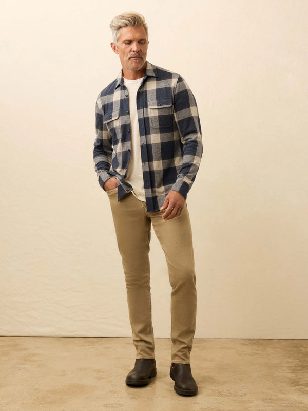 Legend Sweater Shirt : Navy Cloud Plaid