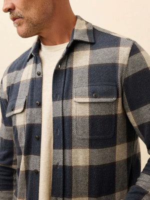 Legend Sweater Shirt : Navy Cloud Plaid