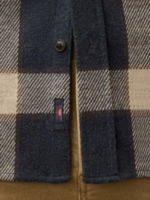 Legend Sweater Shirt : Navy Cloud Plaid