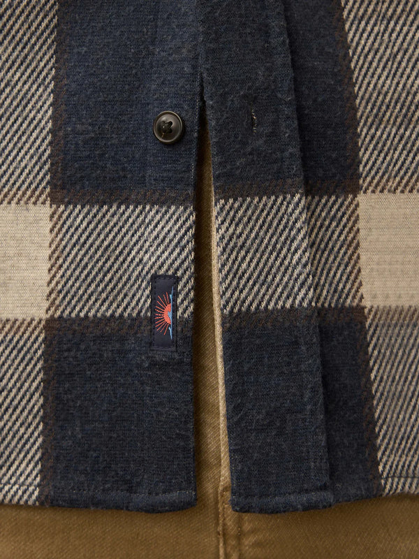 Legend Sweater Shirt : Navy Cloud Plaid