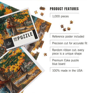 Smokey Bear Hugging Tree Puzzle