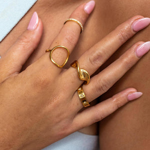 Ocean Ave Ring Gold: Gold / 7