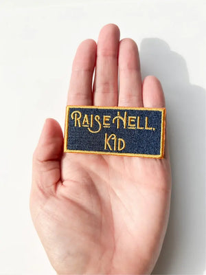 Raise Hell Kid Patch - Blue/Yellow