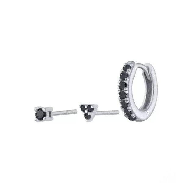 Boca Stud Set: Turquoise/Silver