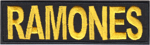 Patch - The Ramones - Yellow Logo - Punk Rock Music Band