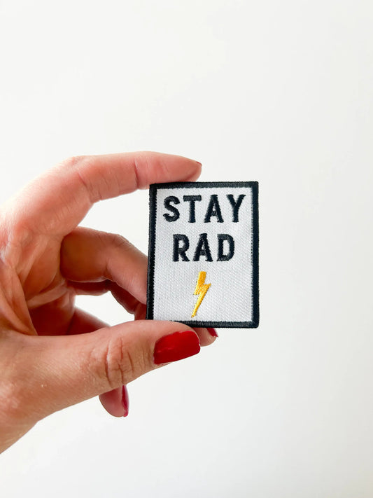 Stay Rad Embroidered Iron-On Patch