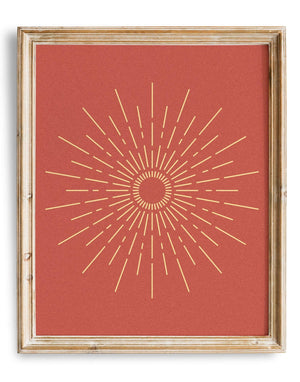 Golden Sunburst: 16x20 inch