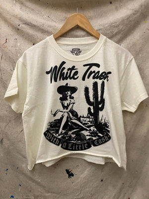White Trash with a Little Cash Relaxed Crop Tee