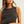 Mini Ribbed Knit Tank Top with Stitch Detail - Charcoal