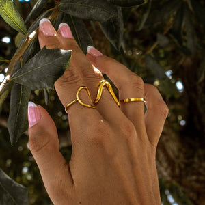 Ocean Ave Ring: Silver / 8