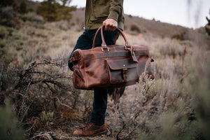 60L Weekender Duffel: Antique Brown