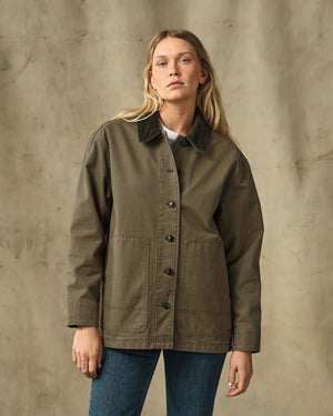Women's Canvas Barn Coat - Marsh Olive
