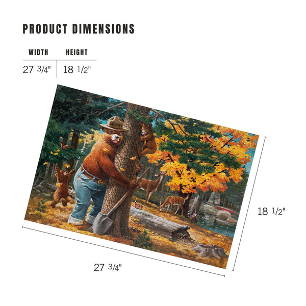 Smokey Bear Hugging Tree Puzzle