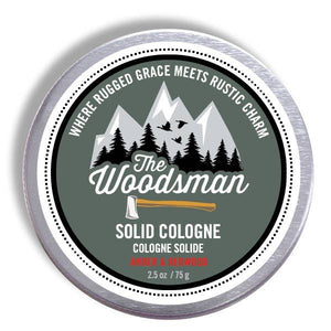 Solid Cologne - The Woodsman 2.5 oz Redwood and Amber