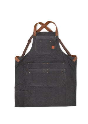 Canvas Shop Apron: Olive / O/S