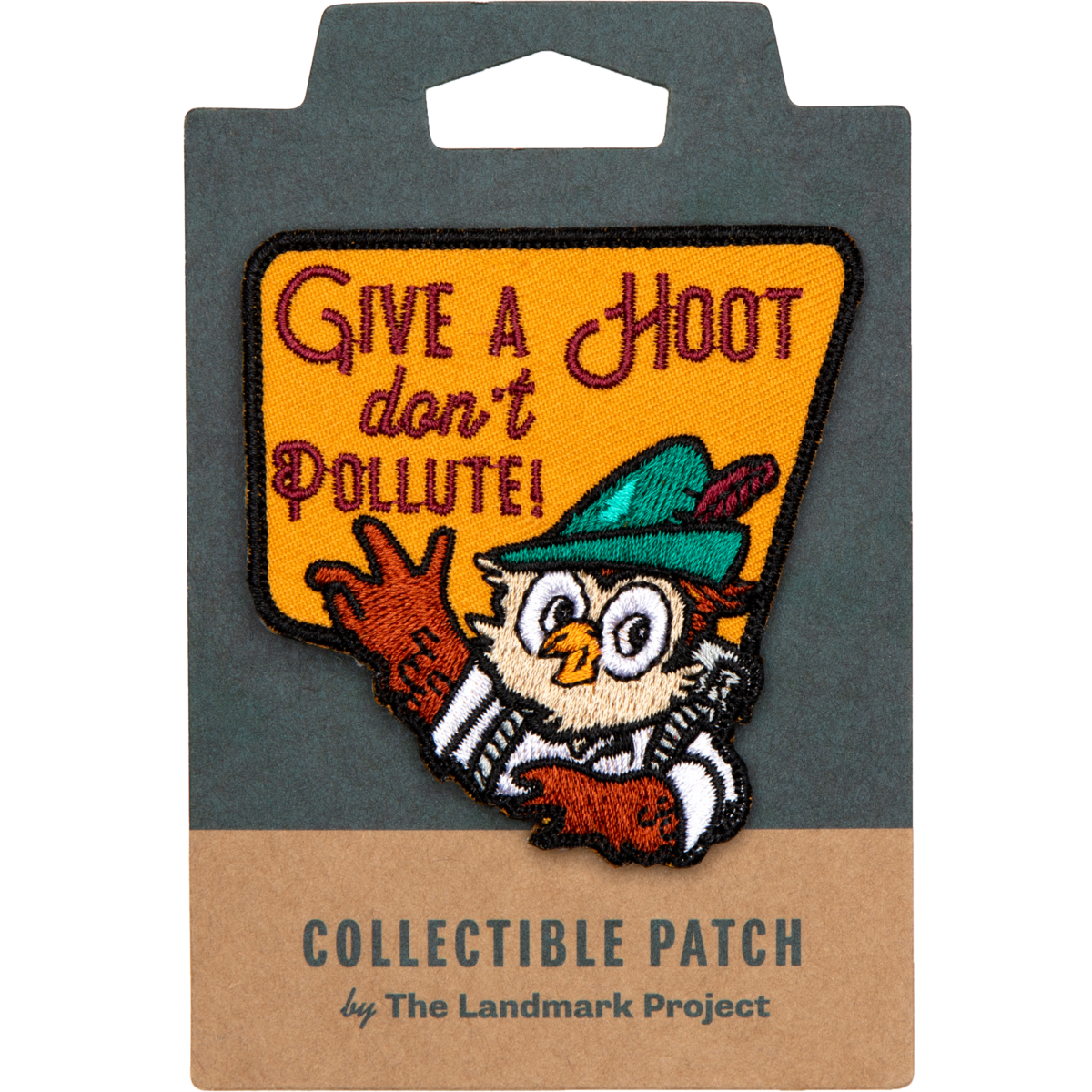 Give a Hoot Embroidered Patch