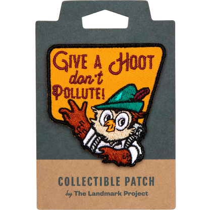 Give a Hoot Embroidered Patch