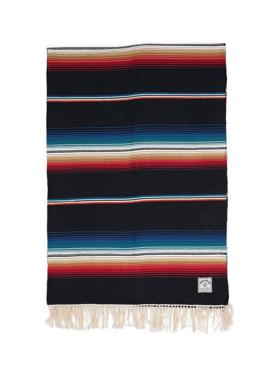 Del Sol Ring-Spun Cotton Blanket: Black / One Size