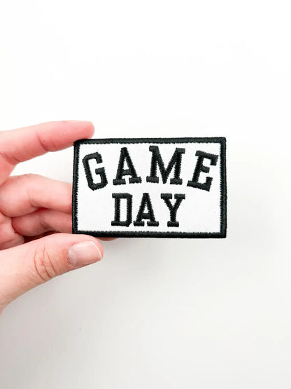 Game Day Embroidered Iron-On Patch Tailgate Football Trucker