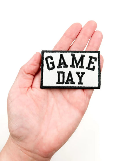 Game Day Embroidered Iron-On Patch Tailgate Football Trucker