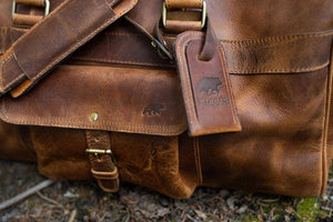 60L Weekender Duffel: Antique Brown