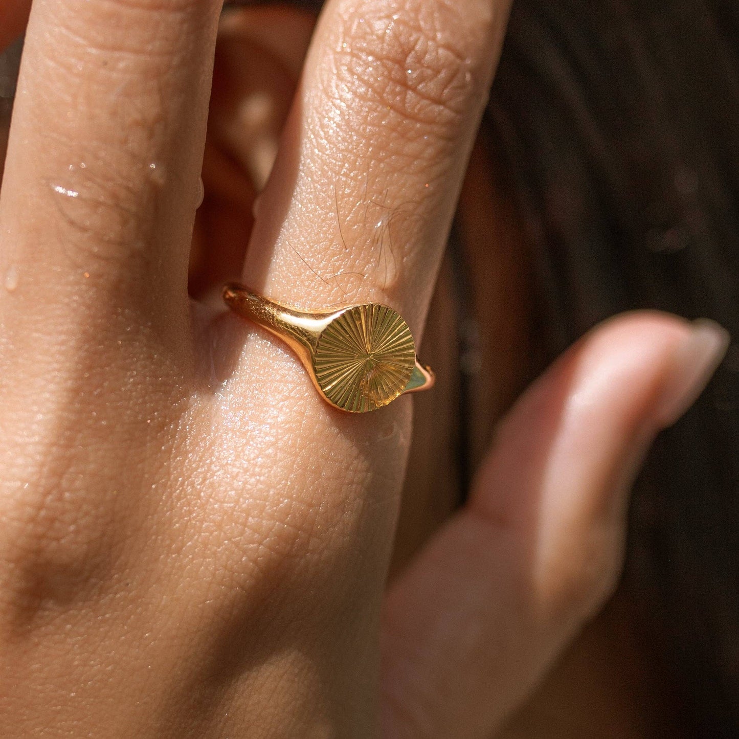 Sunburst Ring: Gold / 8