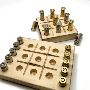 Tic Tac Toe with 9mm Bullet Casings