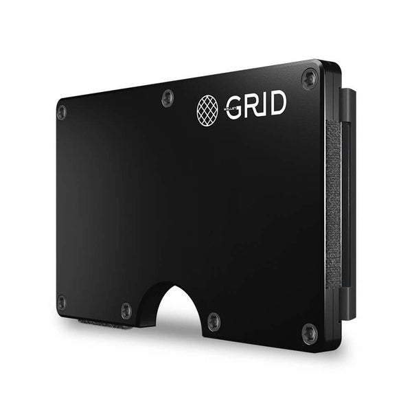 Grid Wallet - Black Aluminum Clip
