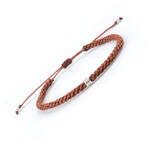 Men's Braided Bracelet | Rope Bracelet | Silver Bracelet | : Olive Gren