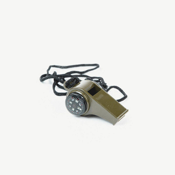 Lanyard Whistle + Thermometer/Compass
